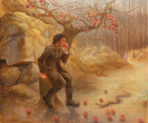 Adam after Eve. 50x60 cm. Oil on canvas